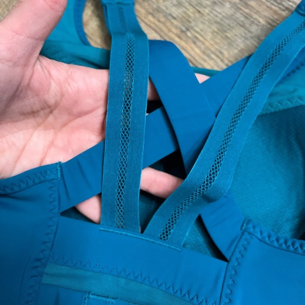 Athleta Gigi high support sports bra deep water teal size small - Picture 4 of 8